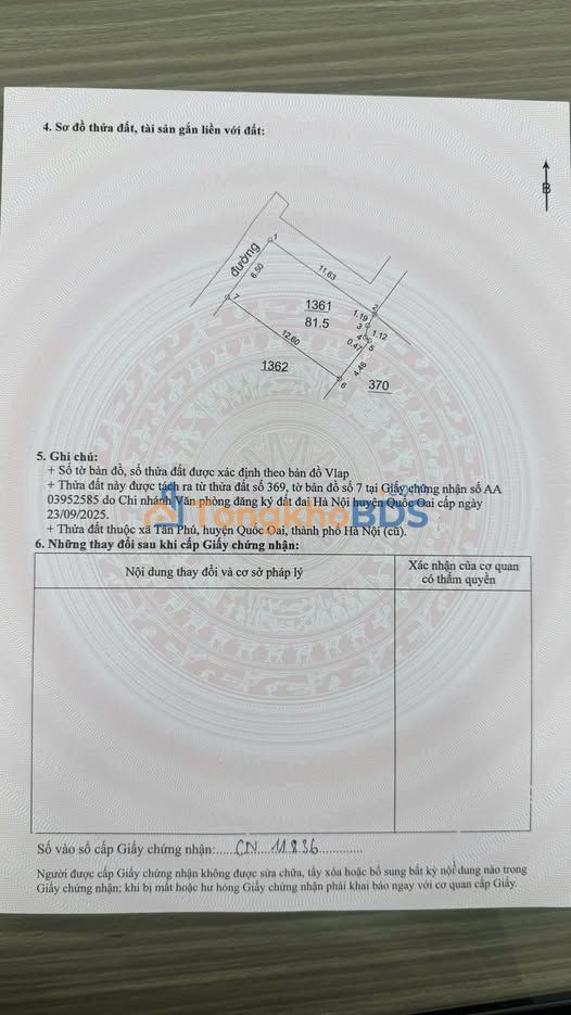 Đất nền Xã Hưng Đạo 81m² 4 tỷ - Sổ đỏ chính chủ