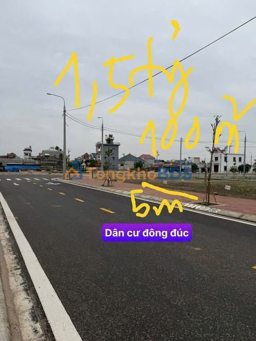 Đất Đấu Giá Liên Bão 100m² - Sổ Đỏ Rõ Ràng, Gần QL37 & KCN VSIP
