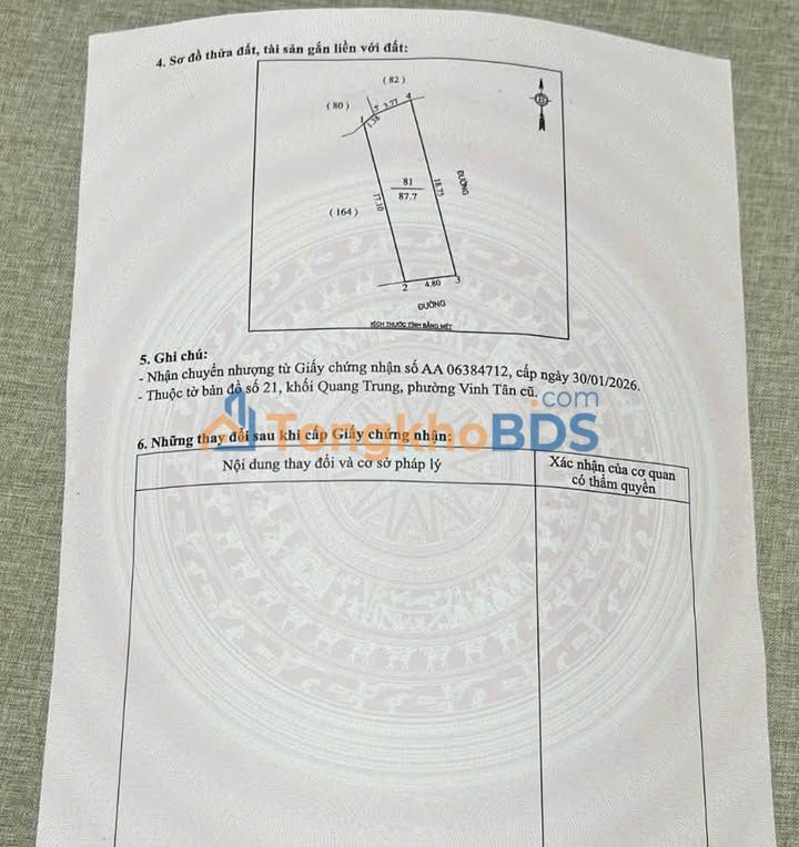 Đất Lô Góc 87.7m² Ngô Đức Kế, TP Vinh - 4 Tỷ, Sẵn Sàng Xây Nhà Thoáng