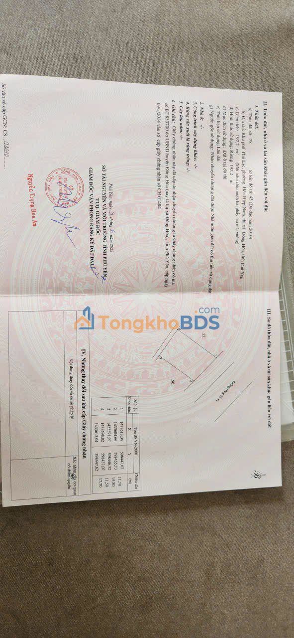 Đất nền Tuy Hòa Phú Lạc 200m² 3 tỷ - Đường ô tô