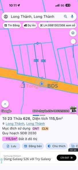 Đất Nền Long Thành 115m² - Sổ Riêng, Gần KCN Amata, Giá 2 Tỷ