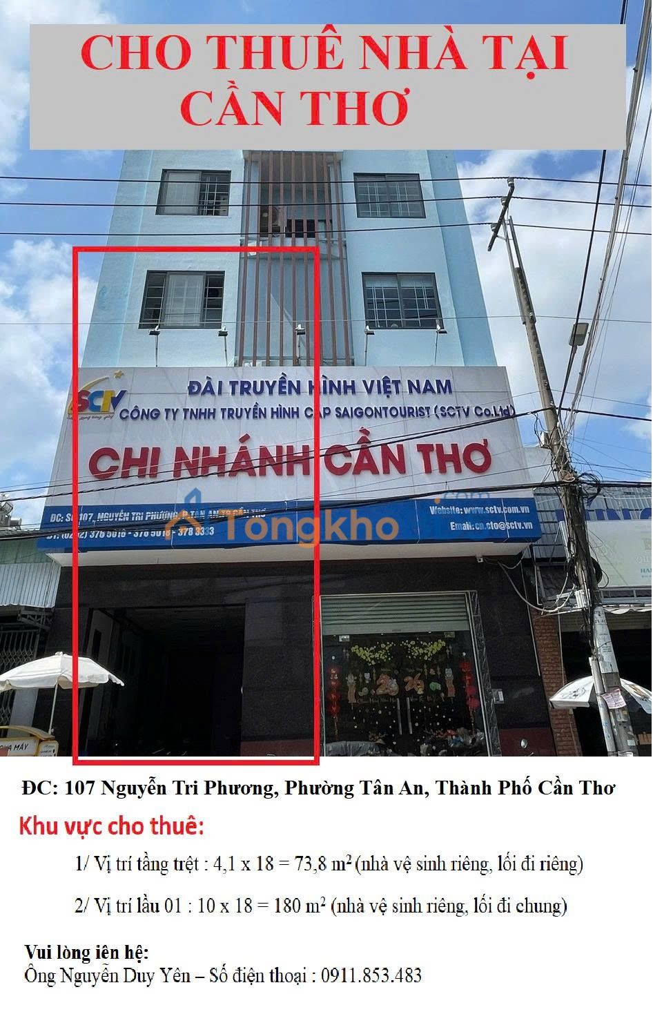 Office Nguyễn Tri Phương 180m² 45 triệu - Vị trí trung tâm