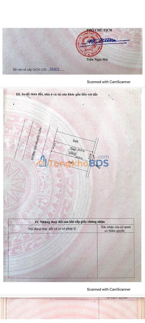 Đất Nguyễn Trường Tộ Vĩnh Yên 100m² 2.6 tỷ - Sổ đỏ chính chủ