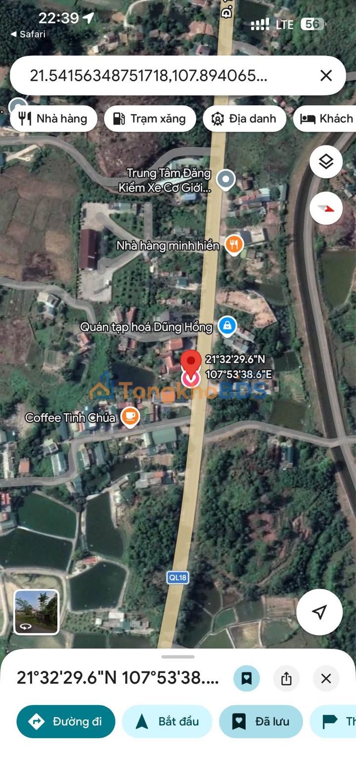 Đất nền Móng Cái QL18 254m² 1,5 tỷ - đầu tư dài hạn