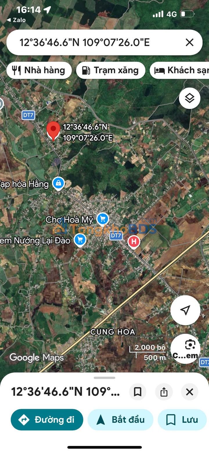 Đất thổ cư Thôn 5 Ninh Sơn 1579m² - Đất thổ cư 100% phân lô lợi