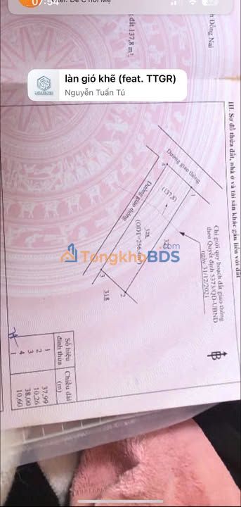 Đất nền Ngô Quyền Nhơn Trạch 380m² sổ đỏ chính chủ