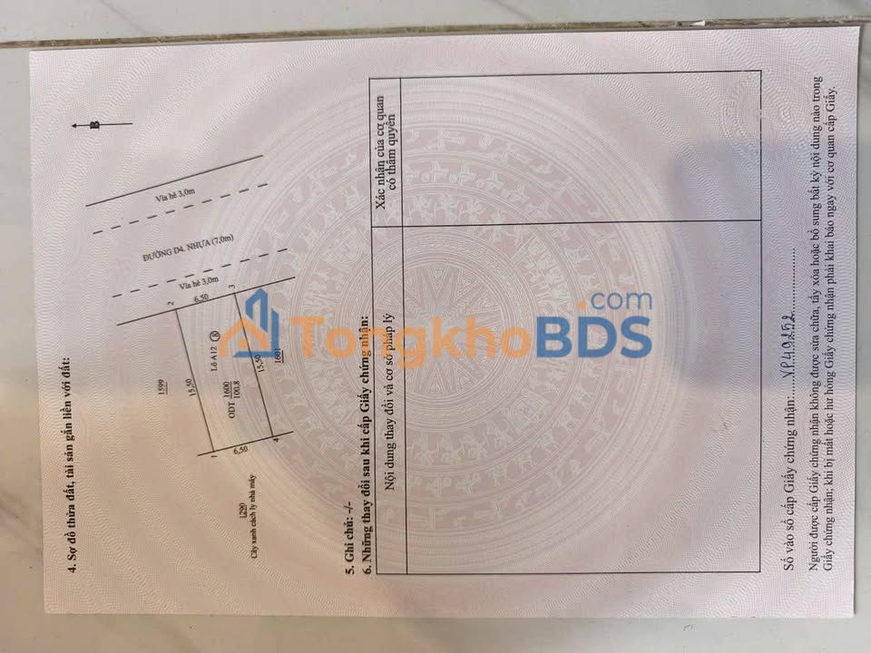 Đất nền An Điền Bến Cát 98m² 900 triệu - Sổ đỏ chính chủ