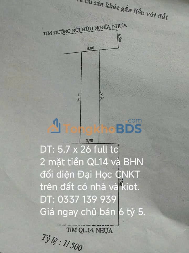 Nhà mặt tiền Bùi Hữu Nghĩa Biên Hòa 148m² - Thích hợp KD