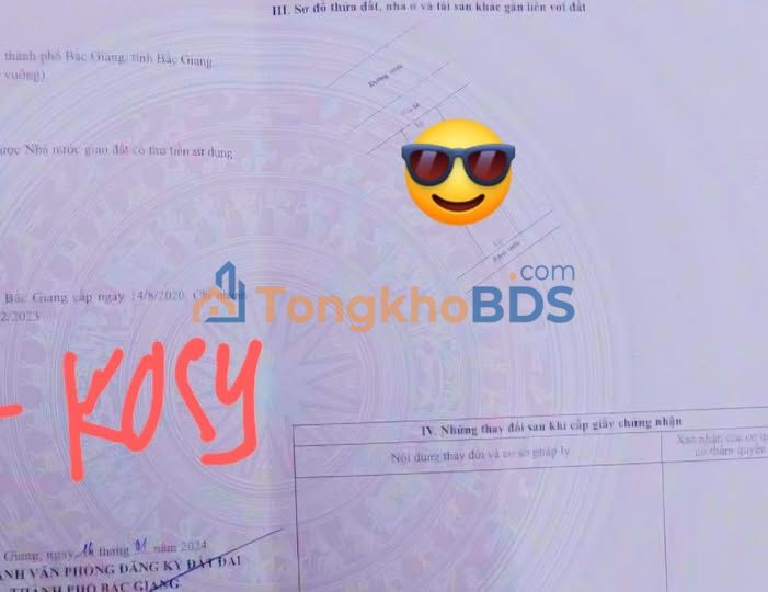 Đất nền Kosy Bắc Giang 75m² 2.6 tỷ - Sổ đỏ chính chủ