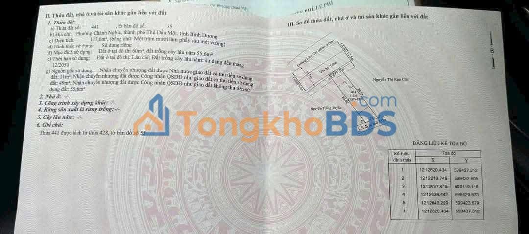 Đất Chánh Nghĩa Thủ Dầu Một 120m² 4 tỷ - Giá tốt hiếm có