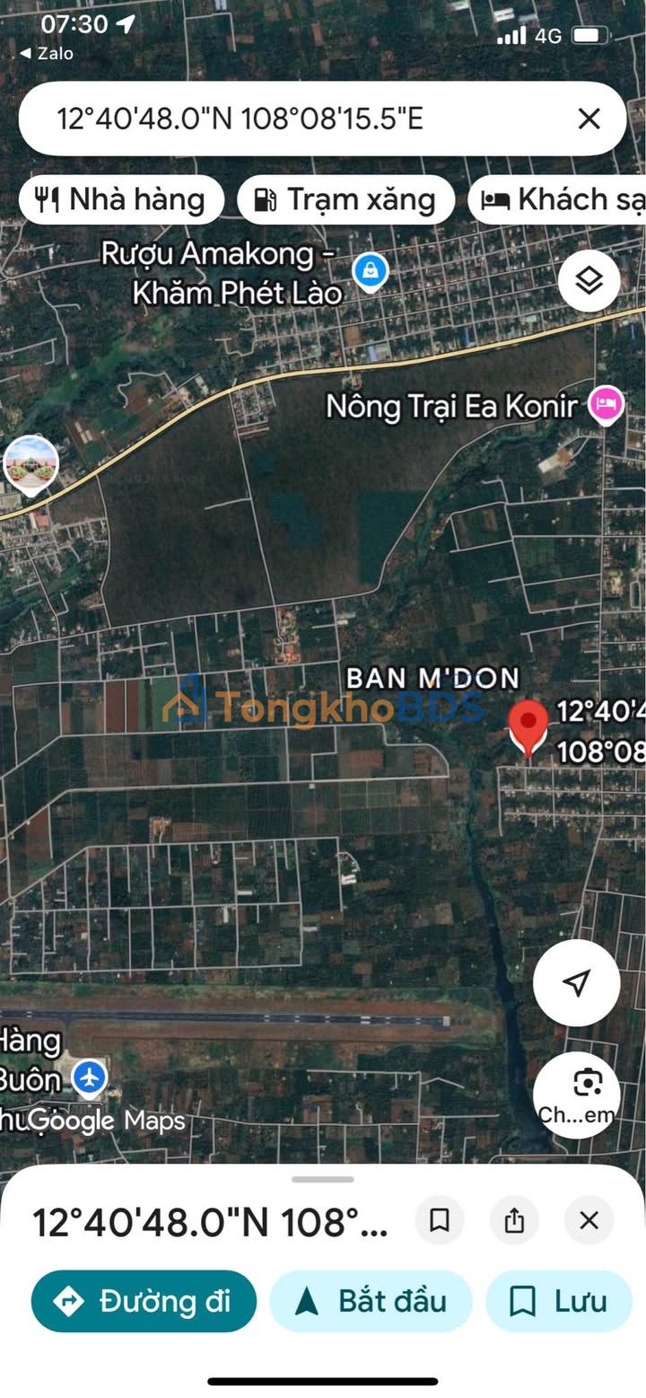 Đất nền Hòa Đông Cư Kuin 100m² 555tr - Đất thổ cư 100%