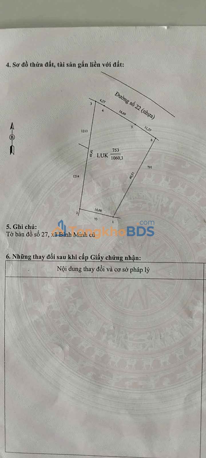Đất mặt tiền Đồng Cỏ Đỏ Tân Biên 2.6 tỷ - Sổ đỏ chính chủ