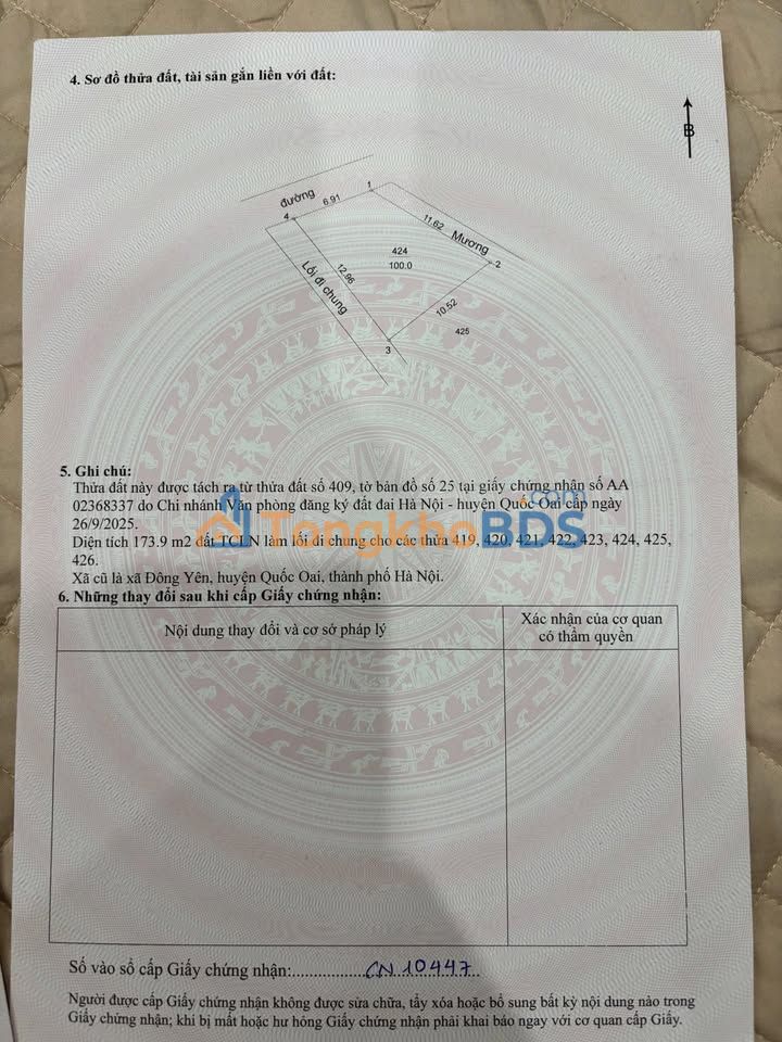 Đất nền Phú Cát Quốc Oai 220m² 4.4 tỷ - Sổ đỏ chính chủ