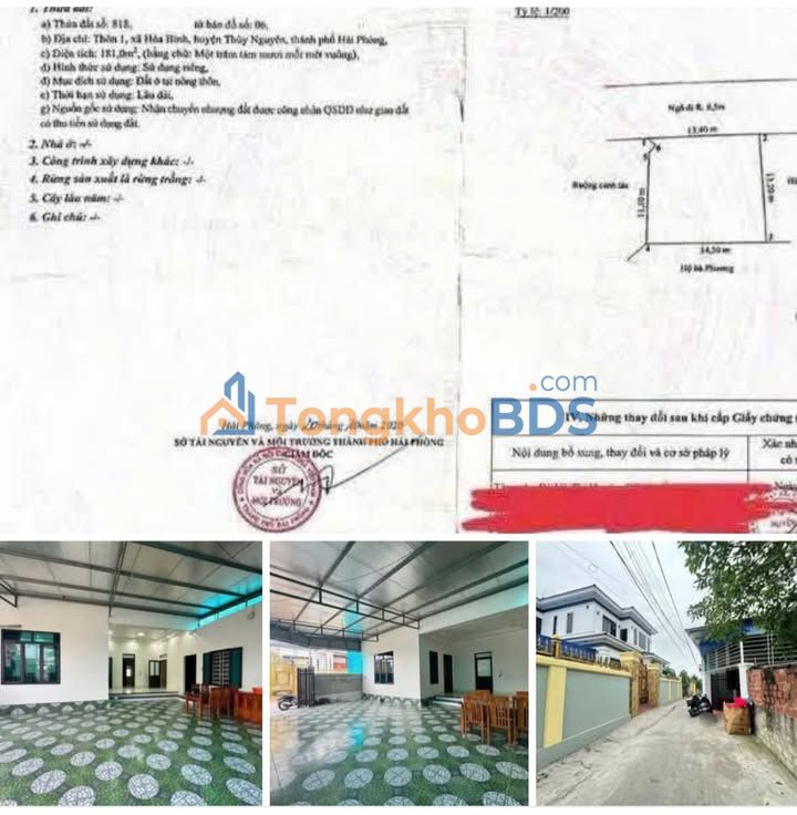 Nhà cấp 4 Hồng Bàng 181m² 2.95 tỷ - Sẵn sàng ở ngay