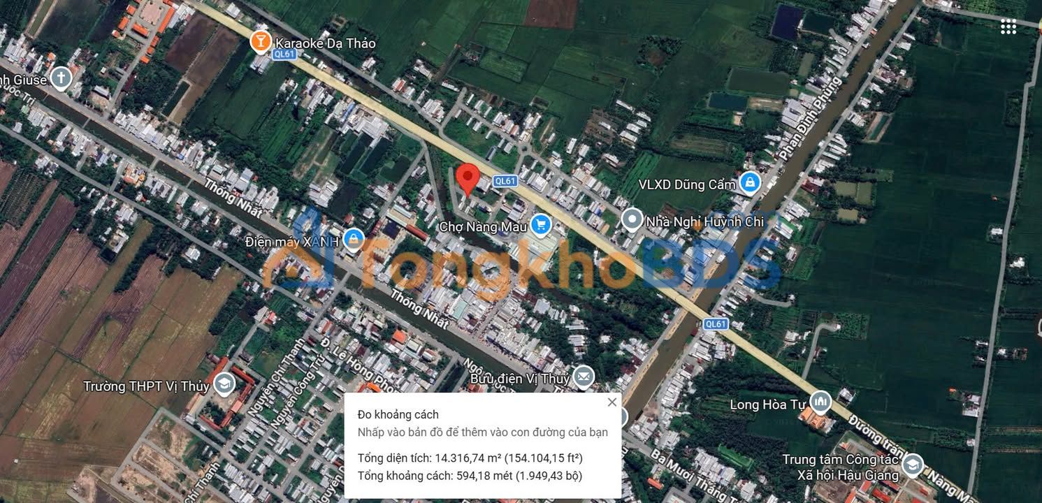 Đất nền Vị Trung Vị Thuỷ 140m² 1.102 tỷ - Sổ đỏ chính chủ