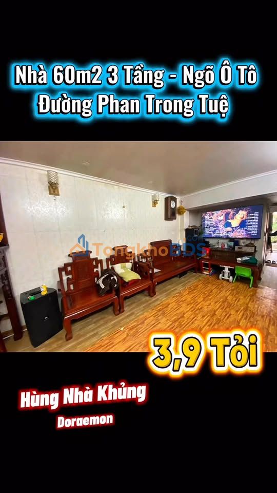 Nha rieng Phan Trong Tue 60m2 gia 3.9 ty - O to vao tan nha