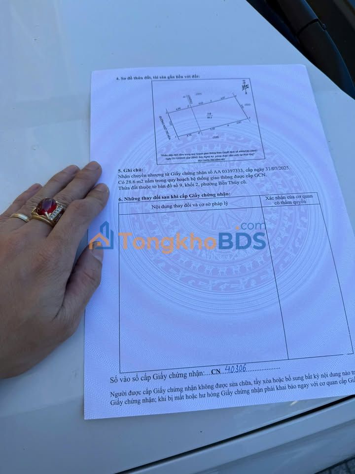 Đất nền Bến Thủy Vinh 86m² giá 4 tỷ - Đường to ô tô