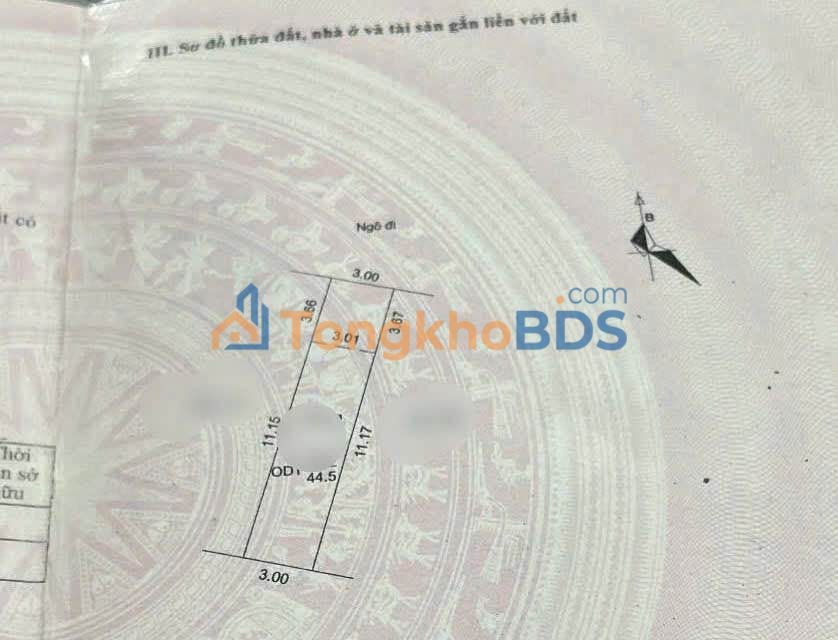 Đất nền Ngõ Tuệ Tĩnh Hải Dương 45m² 1.5 tỷ - Sổ đỏ chính chủ