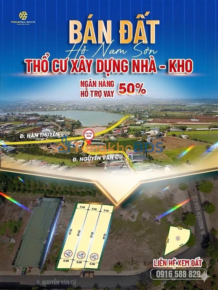 Dat nen Ho Nam Son Duc Trong 130m2 100 trieu - So do san