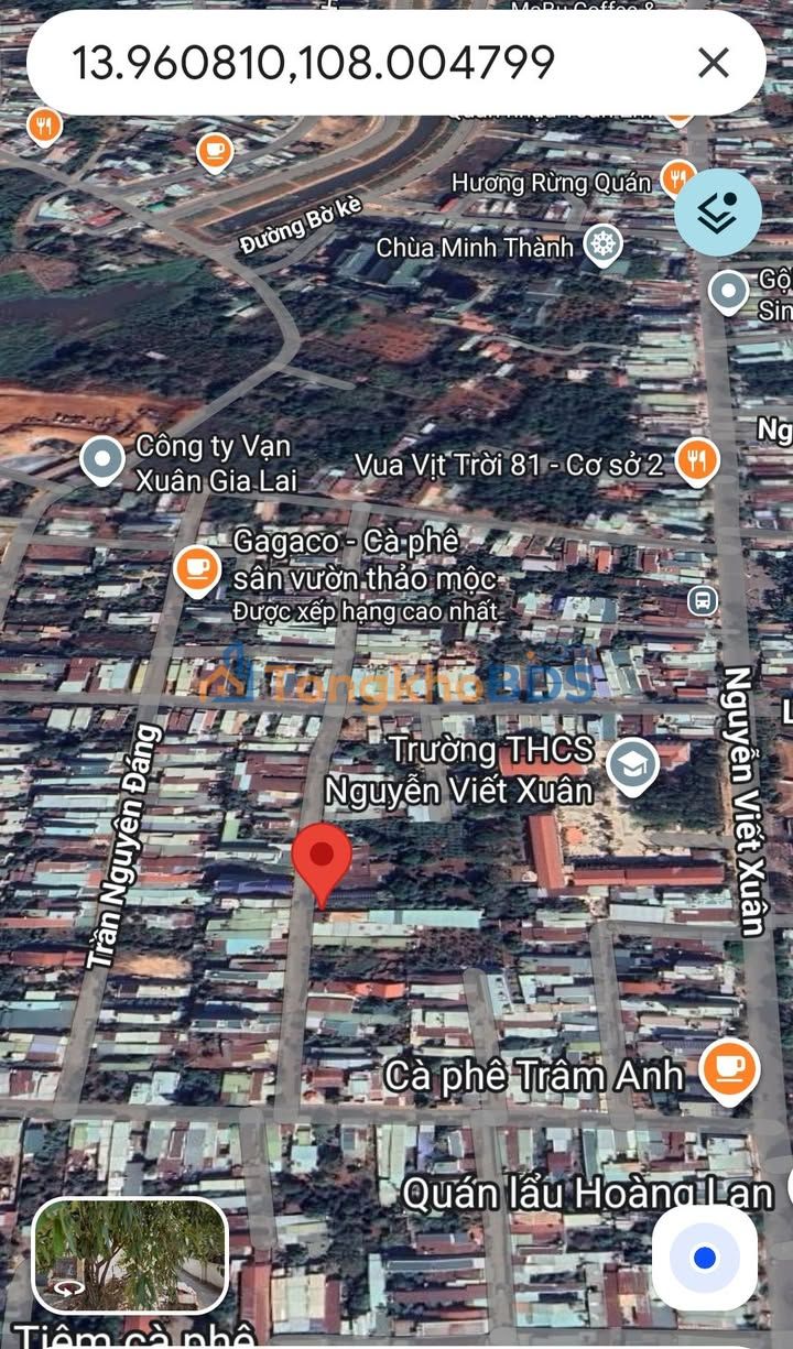 Đất Tống Duy Tân Pleiku 180m² 2 tỷ - Đất thổ cư 100%