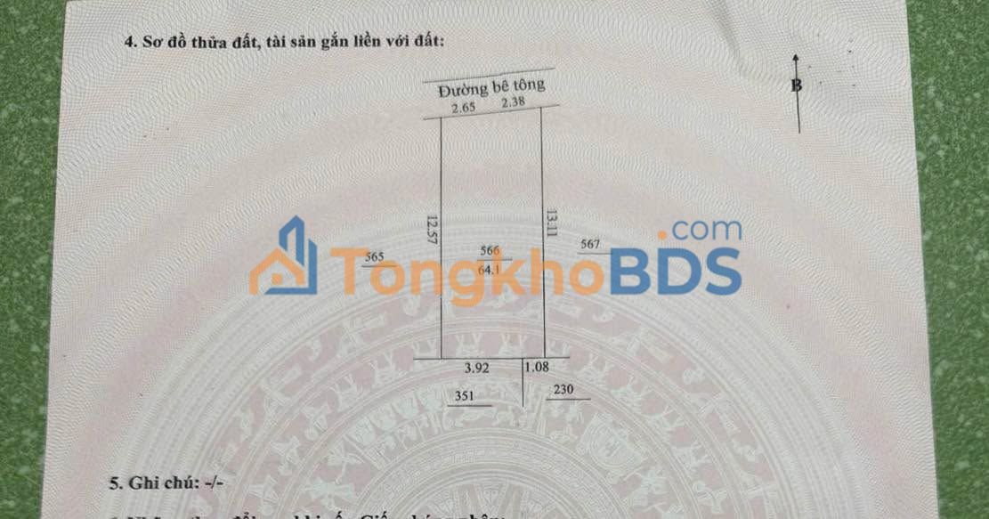 Đất nền Bình Thái 4 Cẩm Lệ 64m² giá 2 tỷ - Đường ô tô thông thoáng