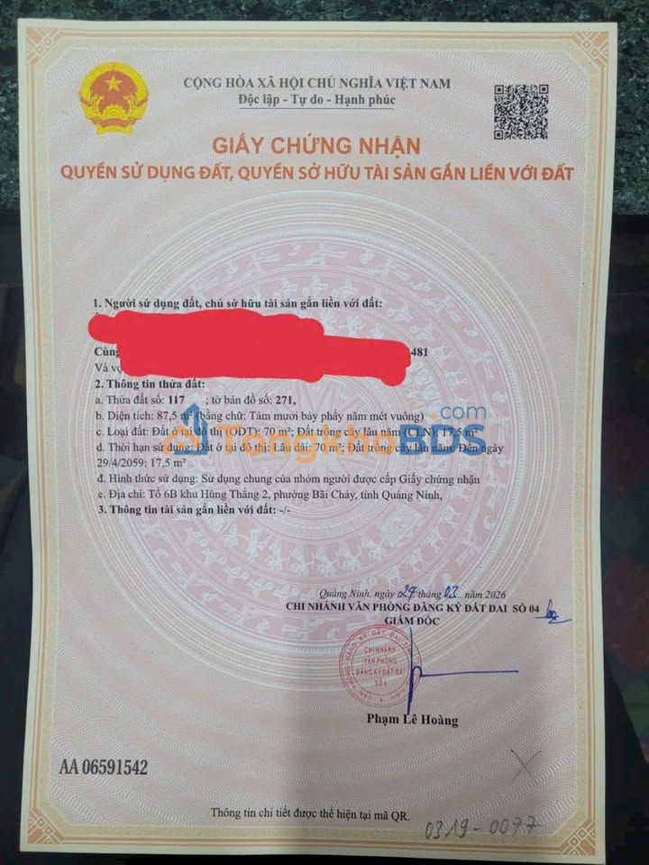 Đất Khu 2 Hùng Thắng 88m² 3.15 tỷ - Đường ôtô