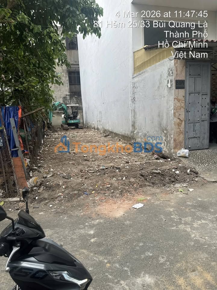 Đất nền Bùi Quang Gò Vấp 74m² 6.15 tỷ - Sổ đỏ chính chủ