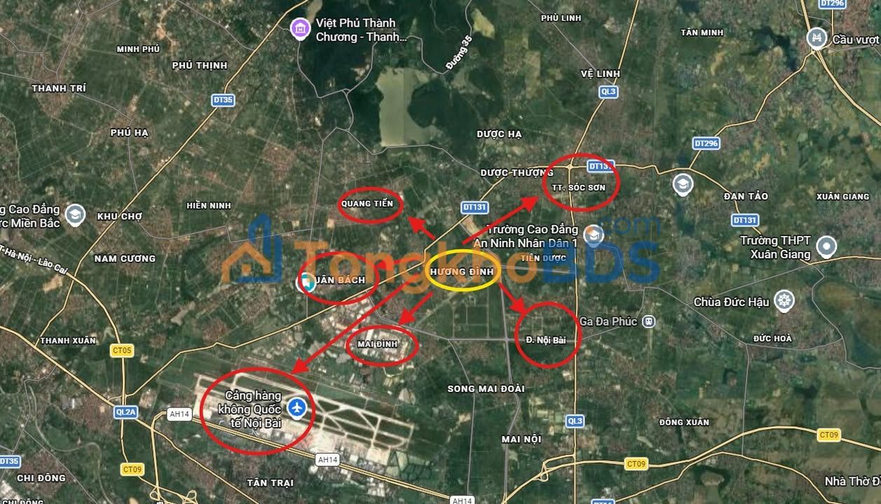 Đất nền Mai Đình Sóc Sơn 50m² 1.5 tỷ - Đường to ô tô