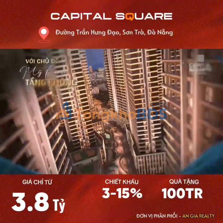 Căn hộ Capital Square Sơn Trà 45m² 3,8 tỷ - View đẹp