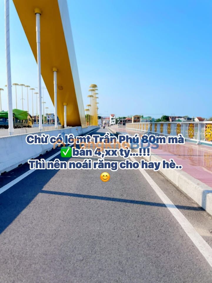 Đất nền Trần Phú Trường An Huế 80m² 4 tỷ - Sổ đỏ chính chủ