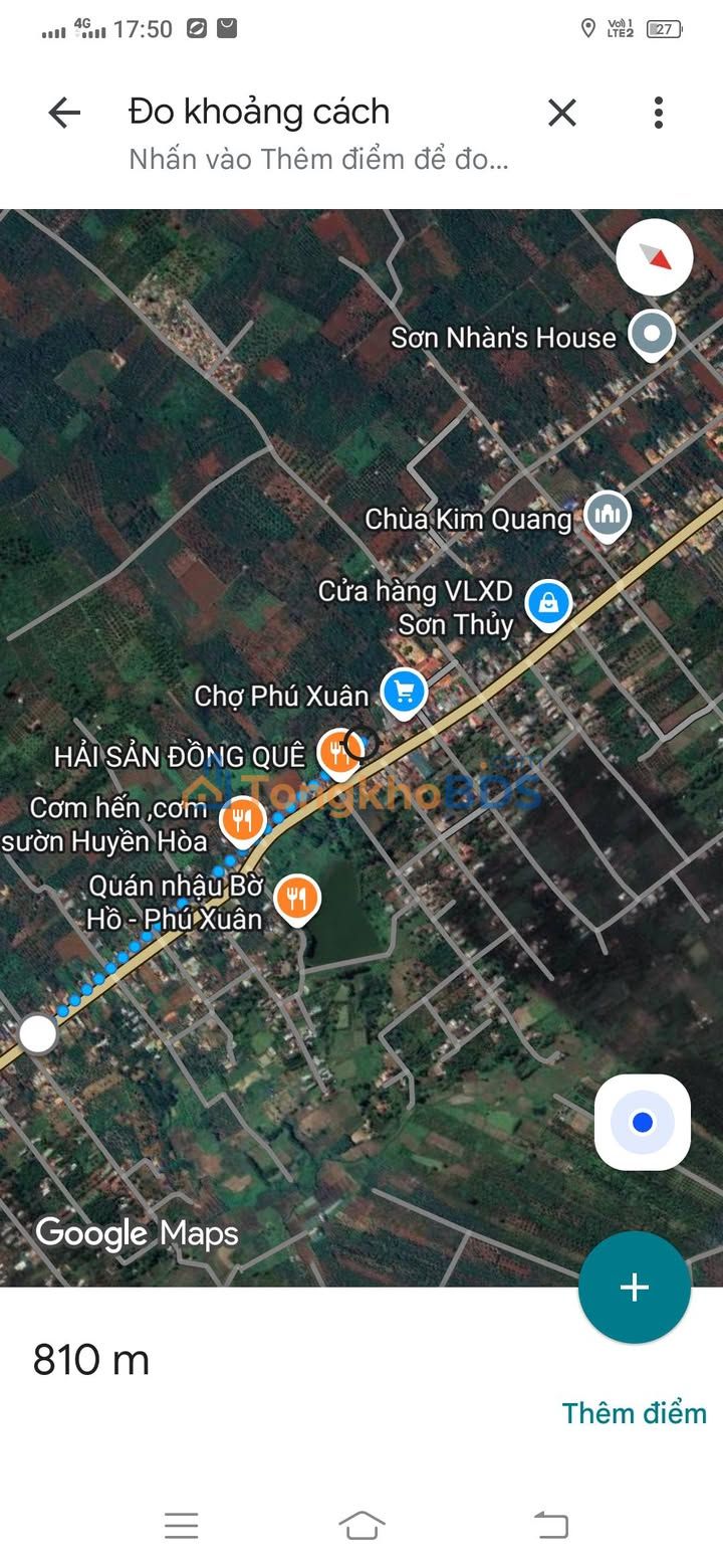 Đất nền QL29 Phú Xuân 260m² - Đường to ô tô