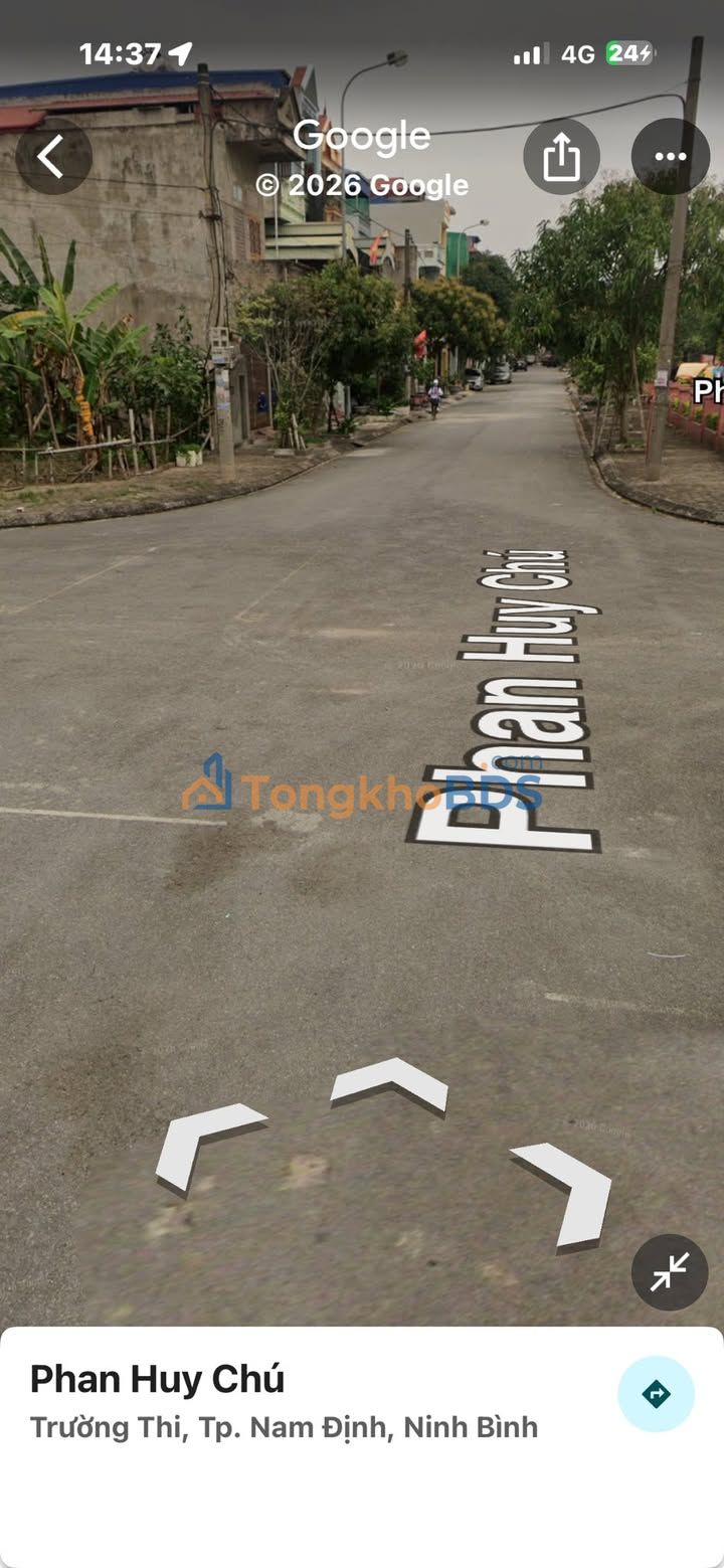 Đất nền Phan Huy Chú Nam Định 118,5m² giá 3 tỷ - Sổ đỏ chính chủ