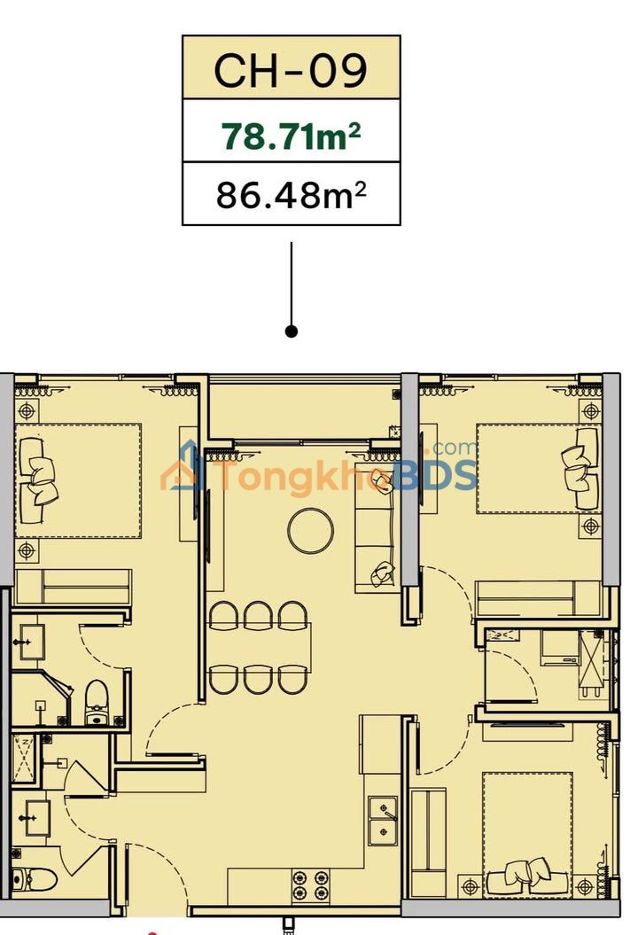 Căn hộ Ocean Park Gia Lâm 79m² 4 tỷ - Bàn giao ngay sẵn ở
