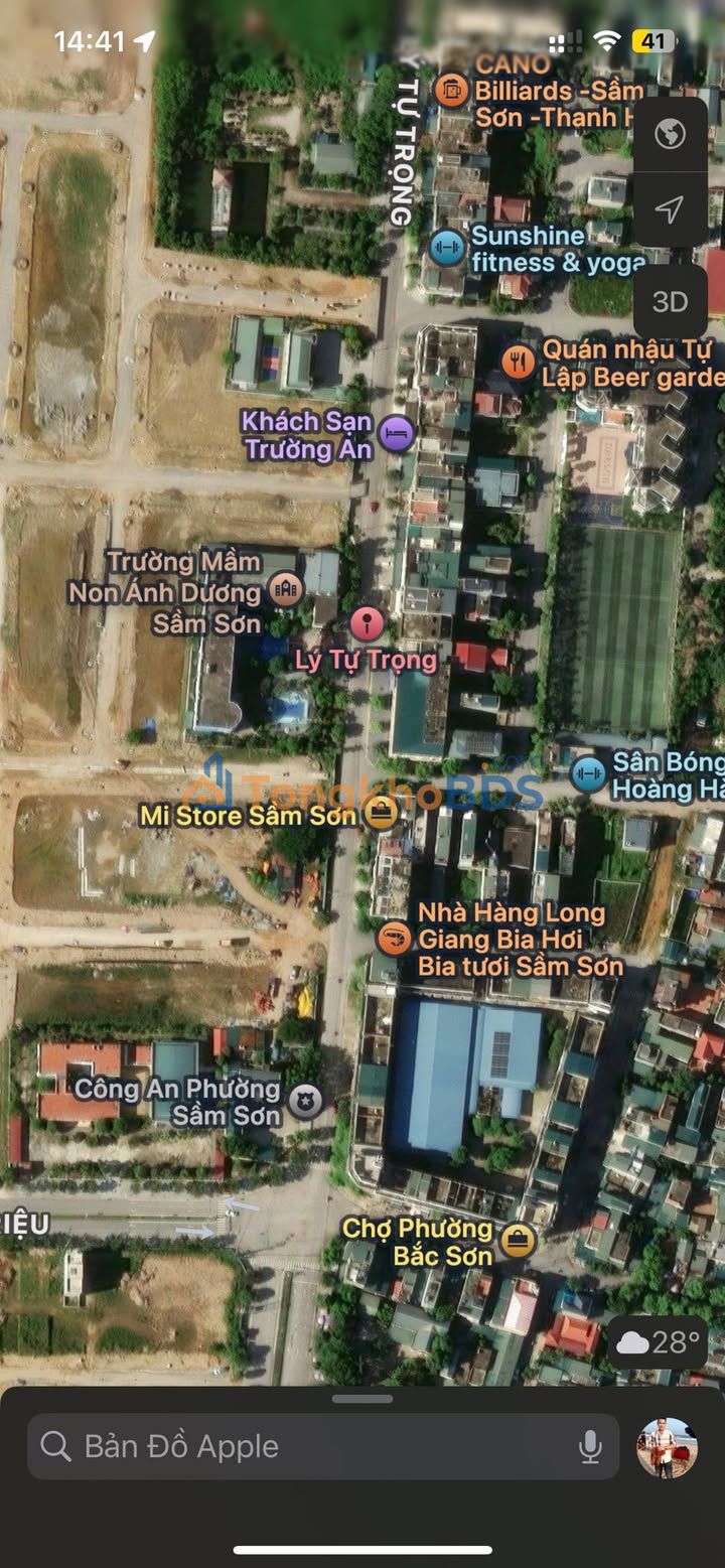 Đất nền Lý Tự Trọng Sầm Sơn 125m² 4 tỷ - Sổ đỏ chính chủ