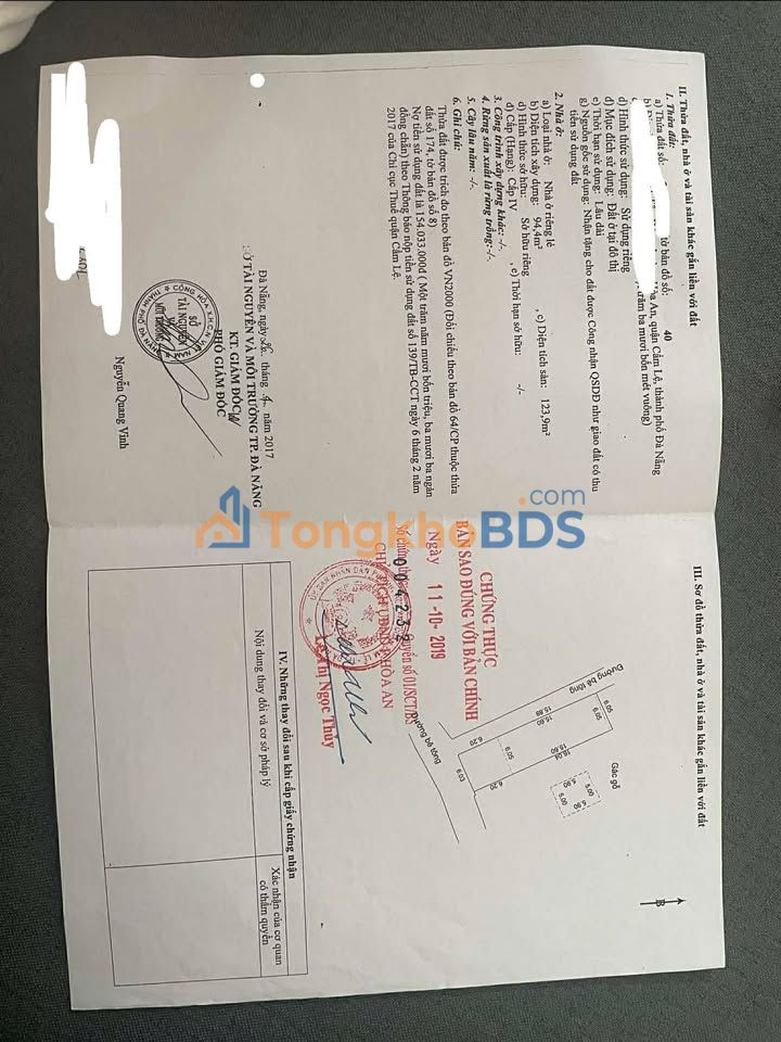 Đất nền Cẩm Lệ Đà Nẵng 135m² 5.67 tỷ - Sổ đỏ chính chủ