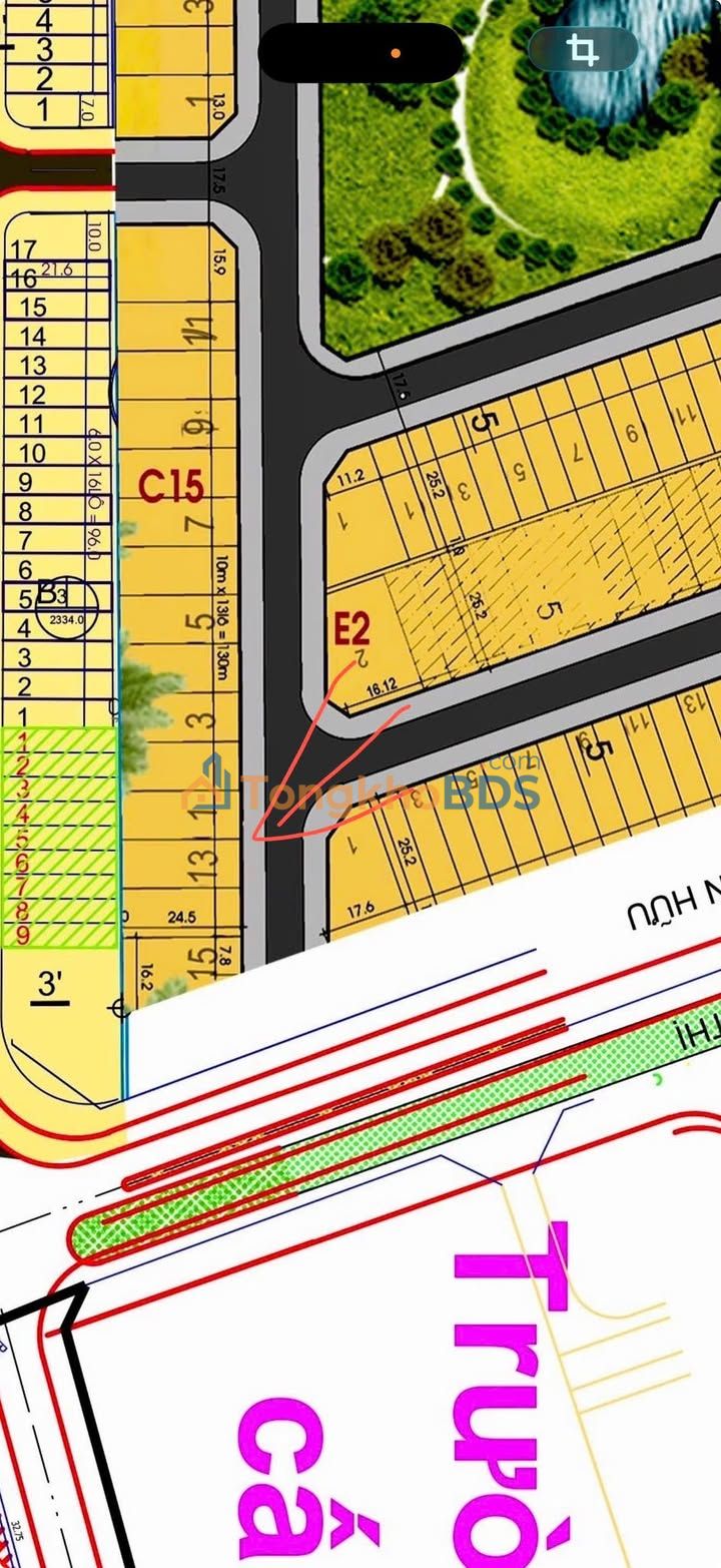 Đất nền Phan Chu Trinh 245m² 6.8 tỷ - Đường ô tô