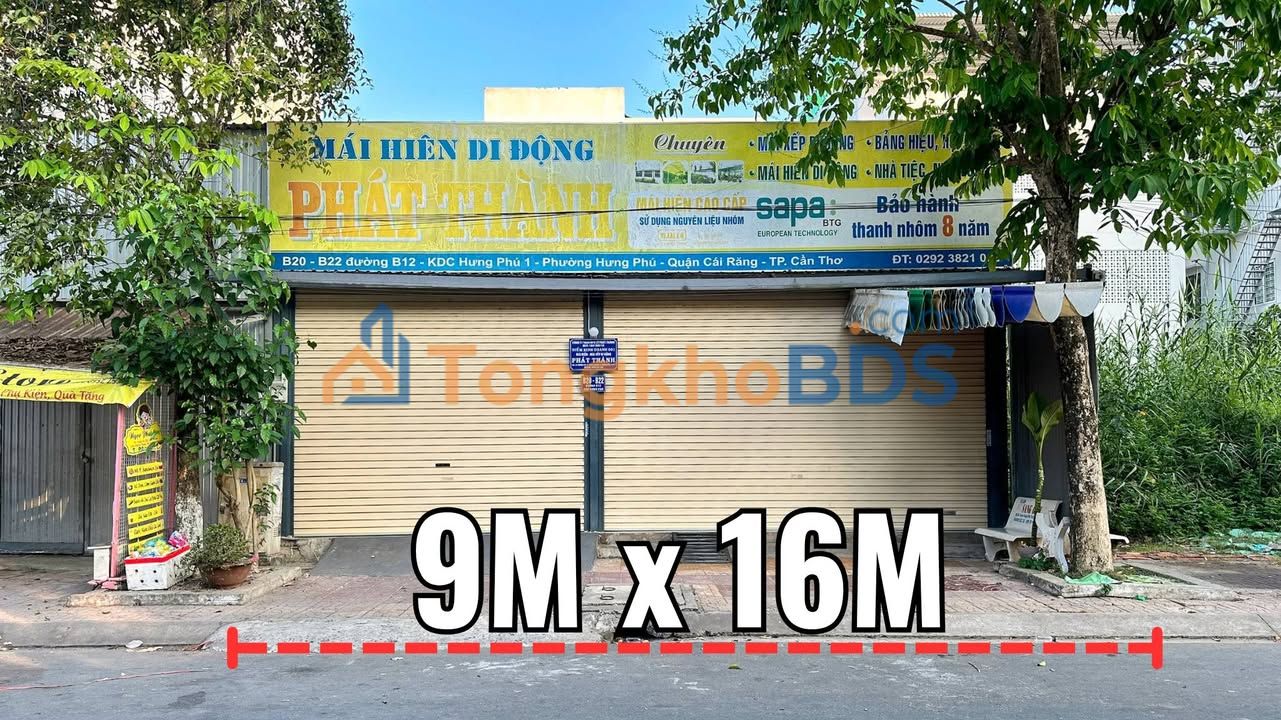 Đất nền B12 Hưng Phú Cần Thơ 144m² 9.5 tỷ - Sổ đỏ chính chủ