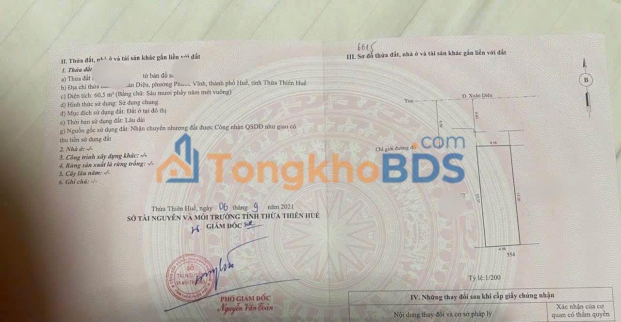 Nhà mặt tiền Xuân Diệu Huế 61m2 giá 3,2 tỷ - Chính chủ bán