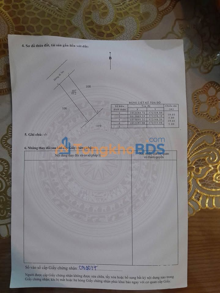 Đất Nam Cao Phú Bài 95m² 800 triệu - Sổ hồng sẵn