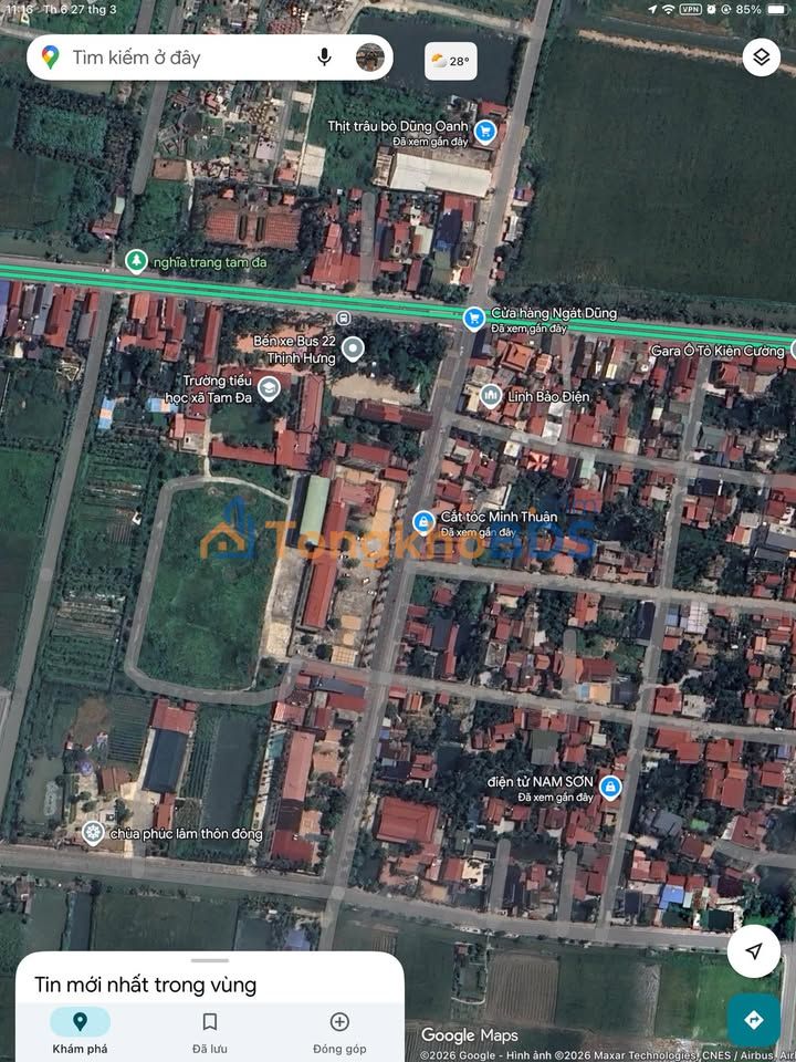 Đất Vĩnh Bảo Tam Đa 185m² giá 3 tỷ - Sổ đỏ chính chủ