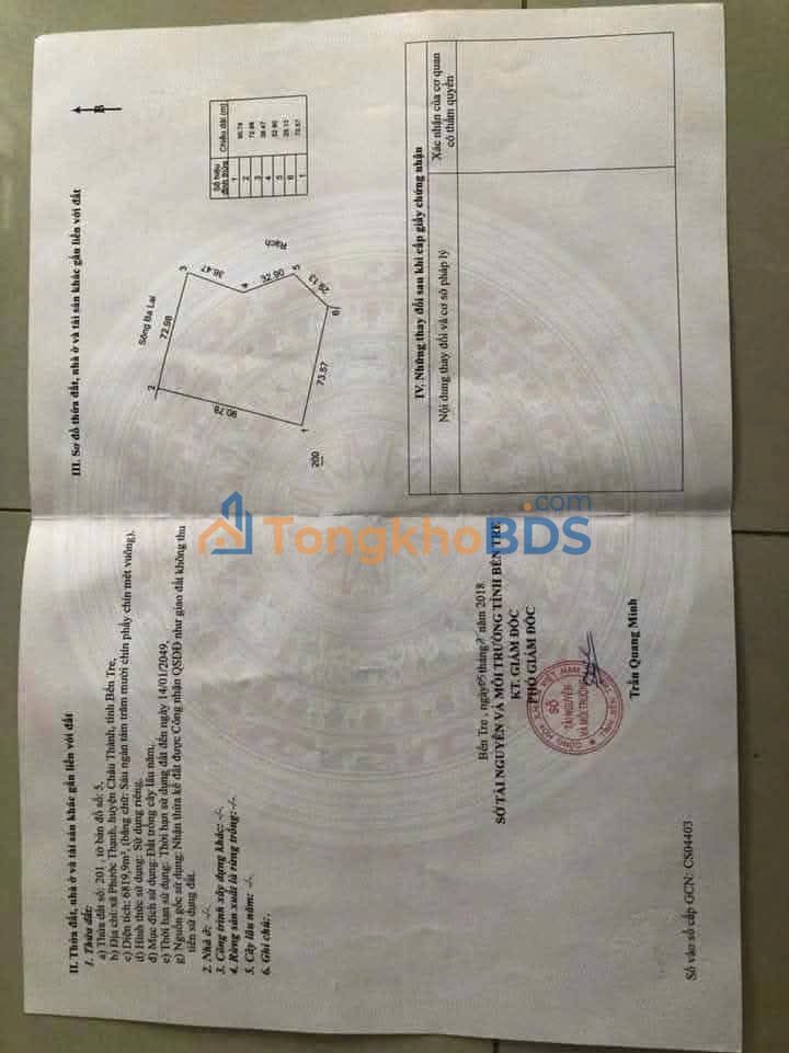 Đất nền Phước Thạnh 6.800m² giá 4.08 tỷ - An yên tĩnh lặng
