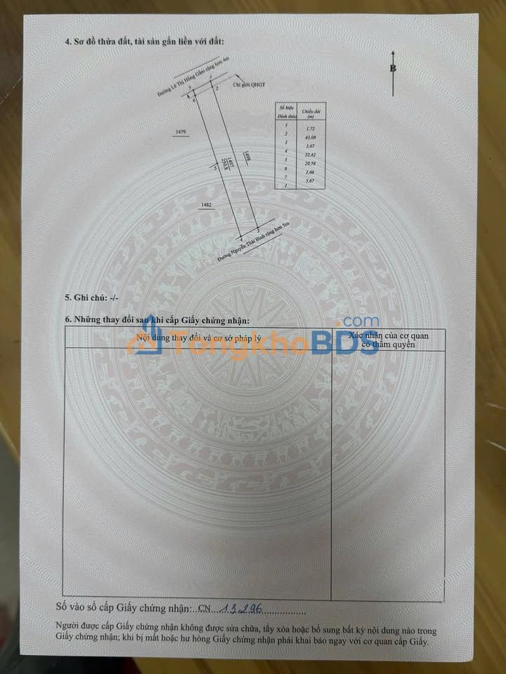 Đất Cam Hải Tây Cam Lâm 249m² 4,98 tỷ - Sổ đỏ chính chủ