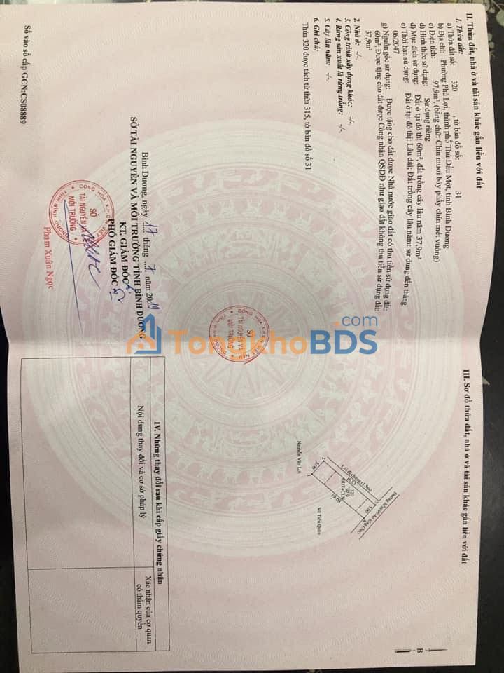 Đất nền Phú Lợi Thủ Dầu Một 98m² 2.5 tỷ - Hạ tầng hoàn chỉnh