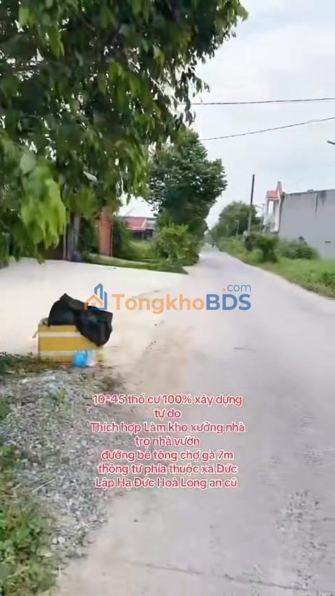 Đất Đức Lập Hạ Long An 225m² 1.35 tỷ - Sổ đỏ chính chủ