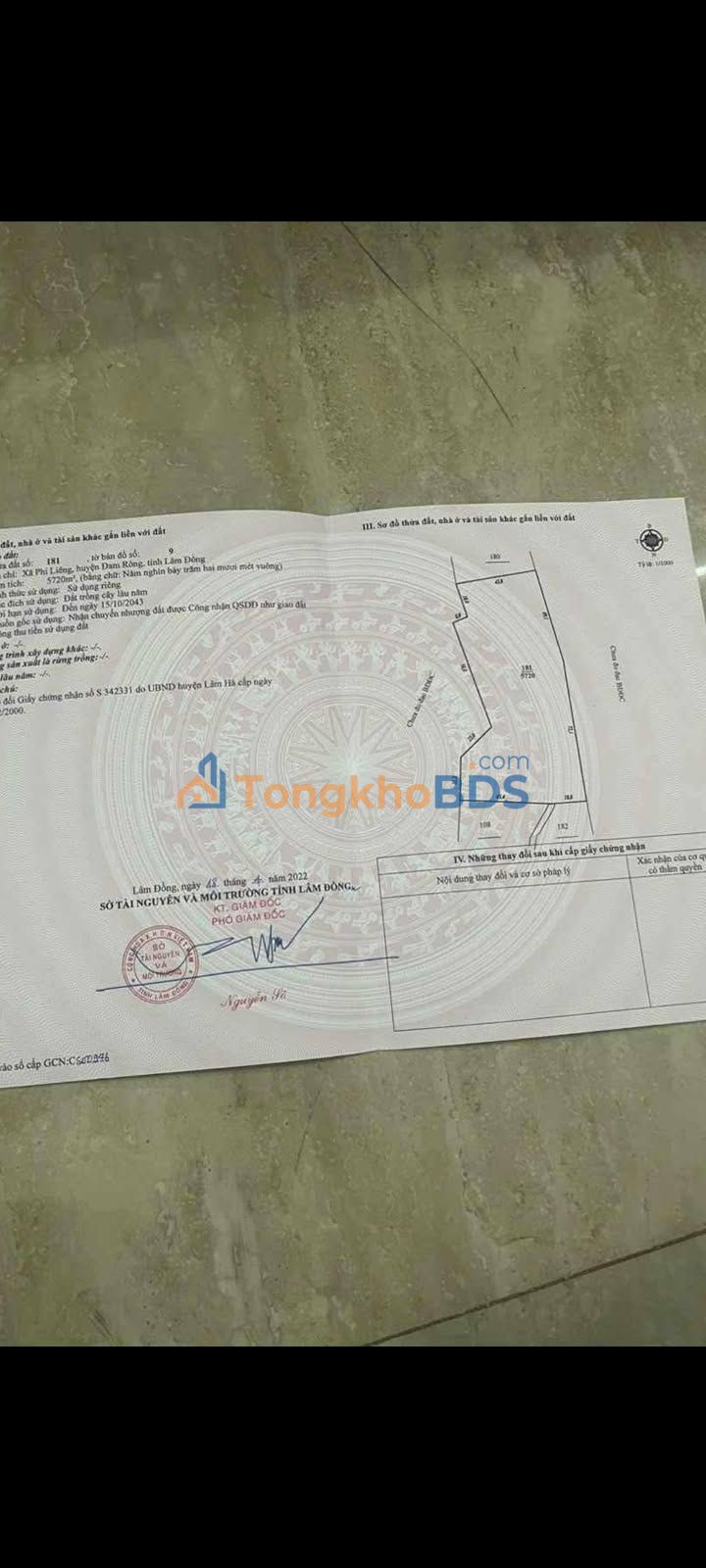 Đất nền xã Phi Liêng 2.880m² 1.6 tỷ - Tiềm năng tăng giá