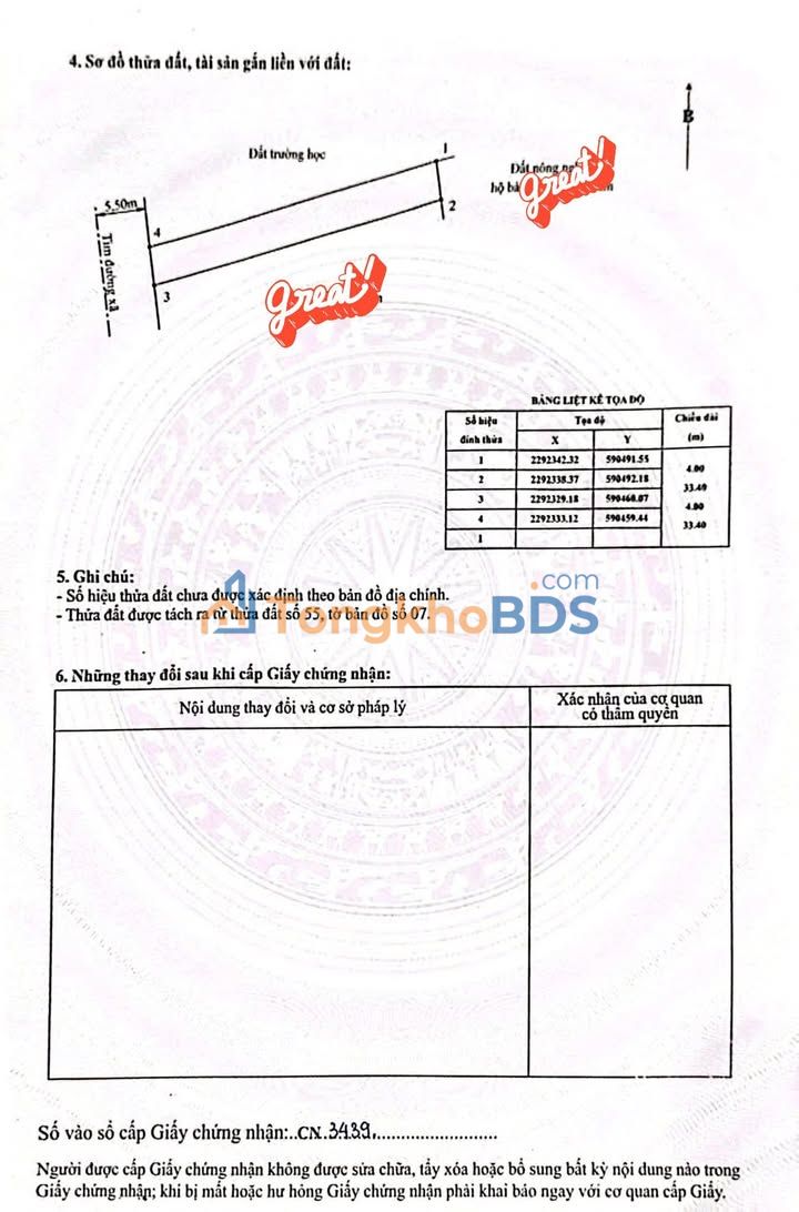 Đất nền Xuân Đông Ngũ Phúc 133m² 1.33 tỷ - Đường to ô tô