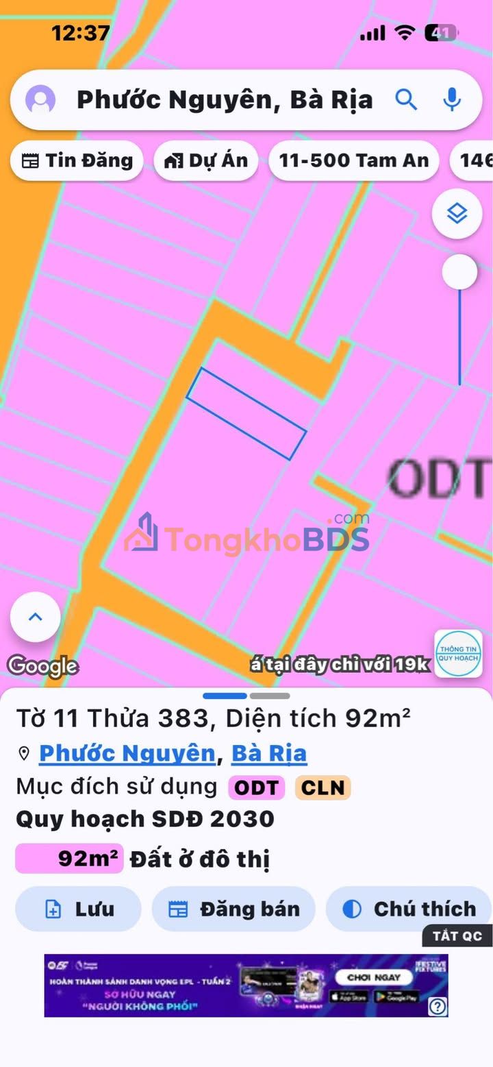 Nhà riêng Phước Hưng Bà Rịa 92m2 - Chính chủ bán