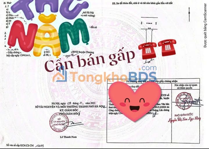 Đất nền Thôn Chuông Thụy Hương 146m² giá tốt, sổ đỏ