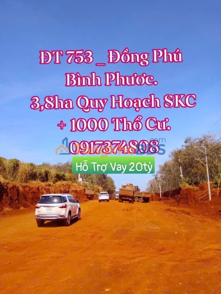 Đất nền ĐT 753 Dĩ An 3,8ha 30 tỷ - Đường to ô tô