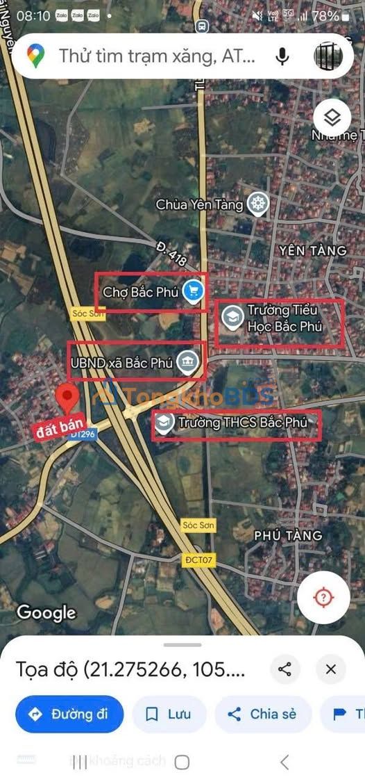 Đất nền Bắc Phú Sóc Sơn 53m² giá 1x tỷ - Sổ đỏ chính chủ